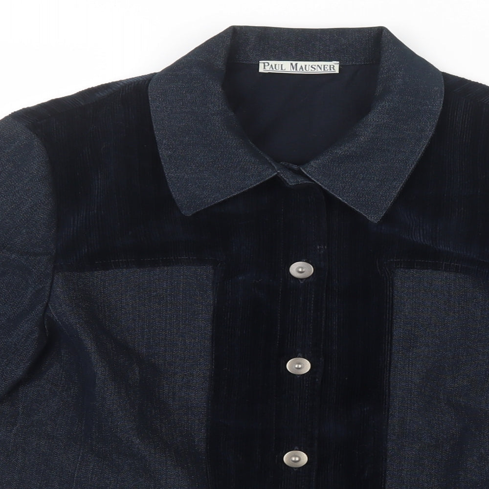 Paul Mausner Womens Blue   Jacket  Size 14