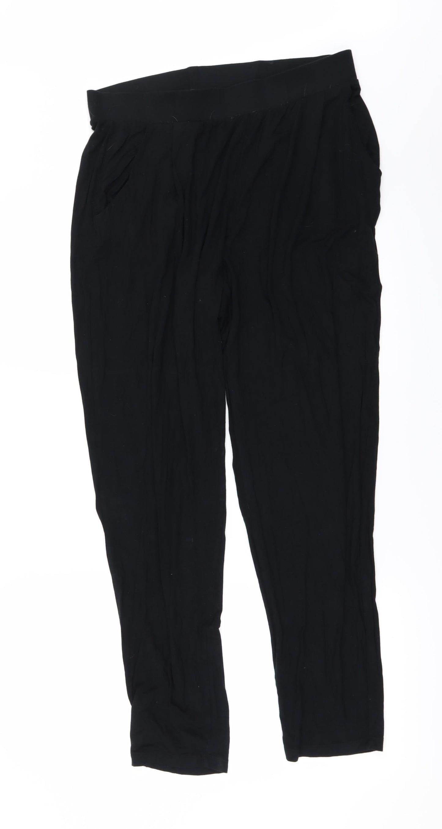 Womens UK Size 12 Marks and Spencer Regular Fit  Black Trousers