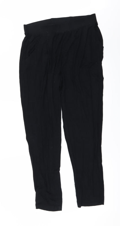 Womens UK Size 12 Marks and Spencer Regular Fit  Black Trousers