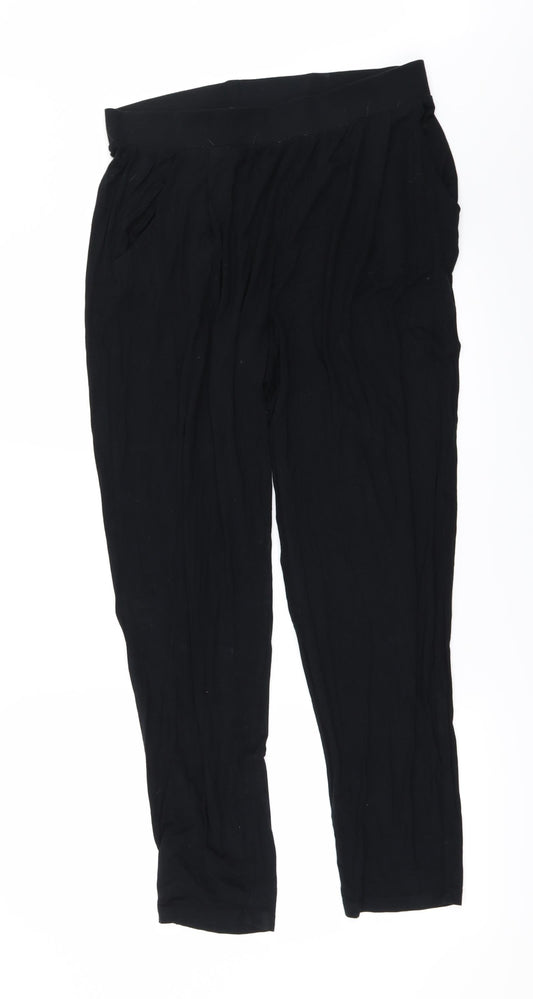 Womens UK Size 12 Marks and Spencer Regular Fit  Black Trousers
