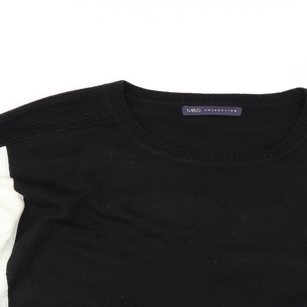 Marks & Spencer Womens Black   Pullover Jumper Size 12