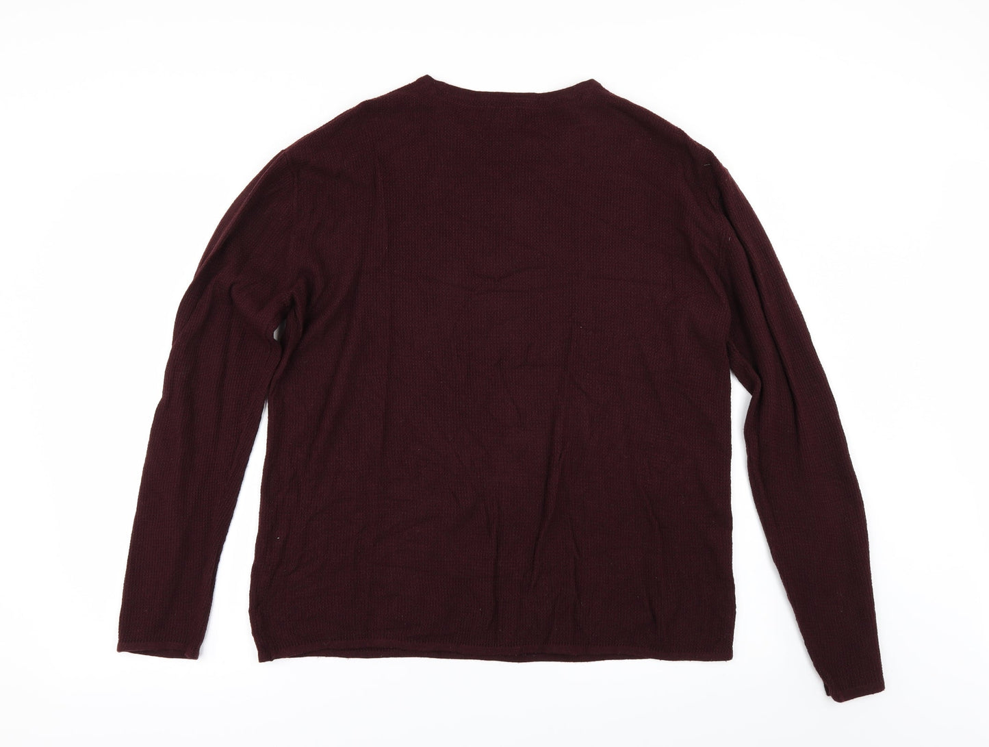 H&M Womens Red   Pullover Jumper Size M