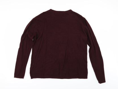 H&M Womens Red   Pullover Jumper Size M