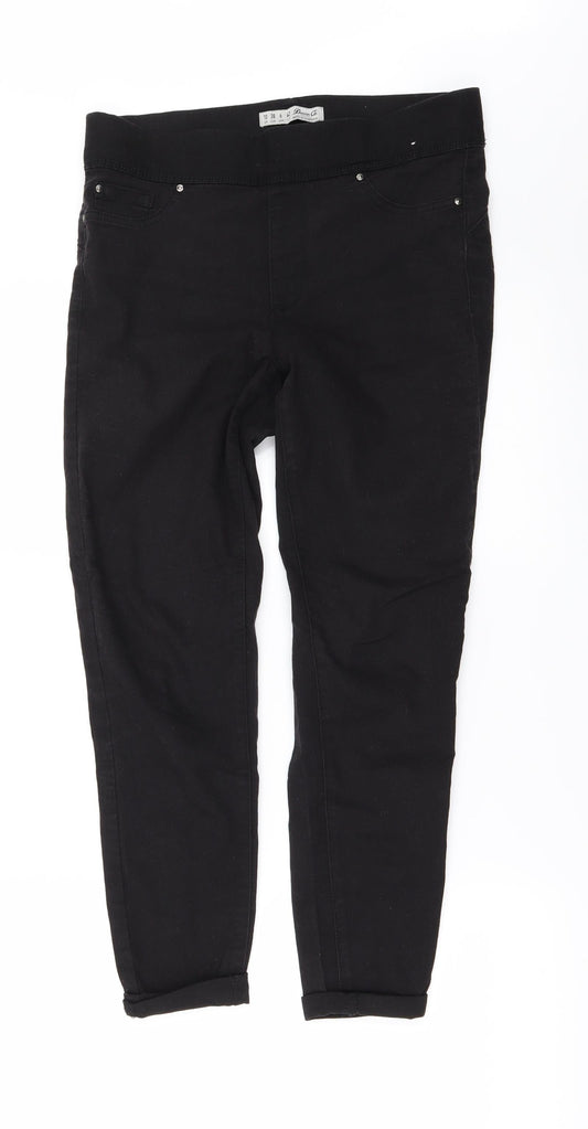 Denim & Co. Womens Black  Denim Jegging Jeans Size 10 L25 in