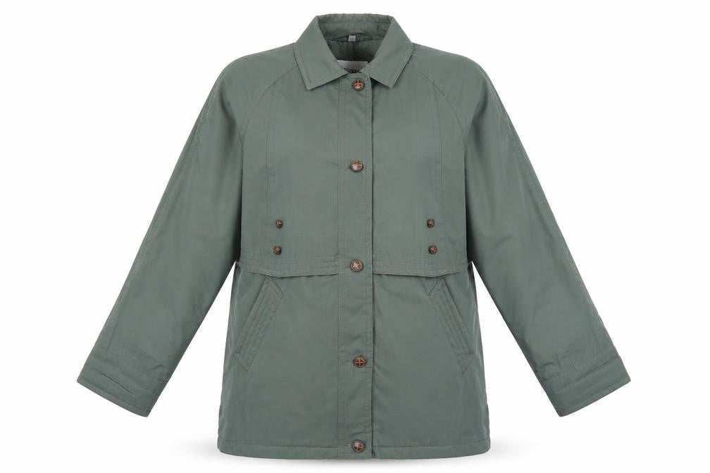 Womens UK Size 10 Telemac Green Jacket