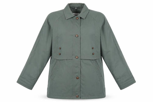 Womens UK Size 10 Telemac Green Jacket