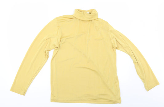 FABRIZIO Womens Yellow   Pullover Jumper Size L
