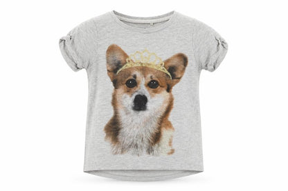 Next Girls Grey   Basic T-Shirt Size 4 Years  - corgie