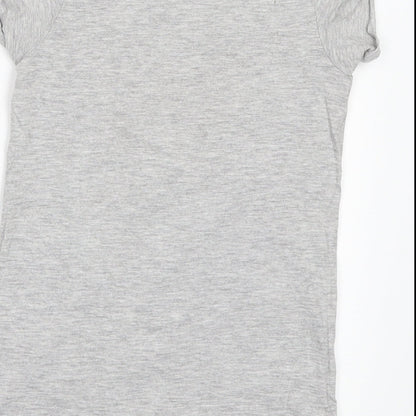 Next Girls Grey   Basic T-Shirt Size 4 Years  - corgie