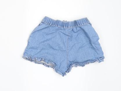 F&F Girls Black  Damask Hot Pants Shorts