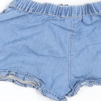F&F Girls Black  Damask Hot Pants Shorts