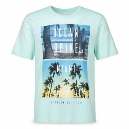 B Collection Mens Green    T-Shirt Size S  - miami
