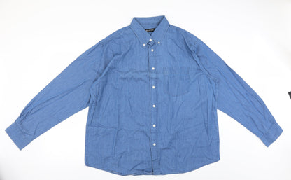 South Bay Mens Blue    Button-Up Size L
