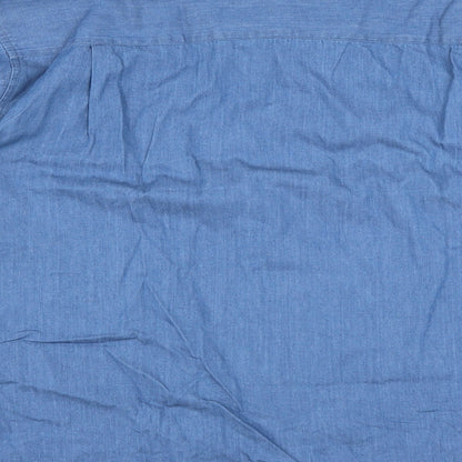 South Bay Mens Blue    Button-Up Size L