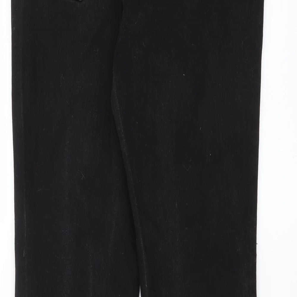 Matalan Womens Black  Denim Skinny Jeans Size 8 L28 in - distressed