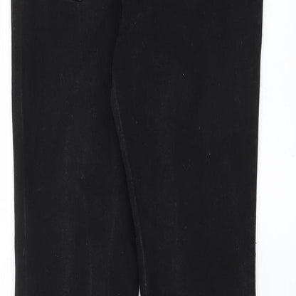 Matalan Womens Black  Denim Skinny Jeans Size 8 L28 in - distressed