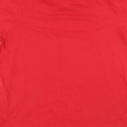 TEX Mens Red    T-Shirt Size S  - sport town and country