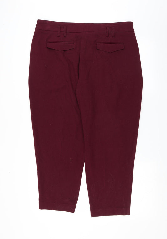 Womens UK Size 16 NEXT Regular Fit  Purple Trousers