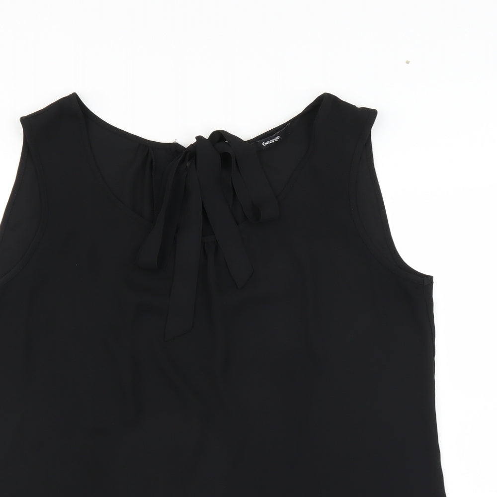 George Womens Black   Basic Blouse Size 12