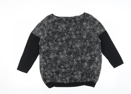 Womens UK Size 10 Preworn Black Basic Blouse