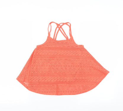 Candy Couture Girls Orange   Basic Blouse Size 9 Years