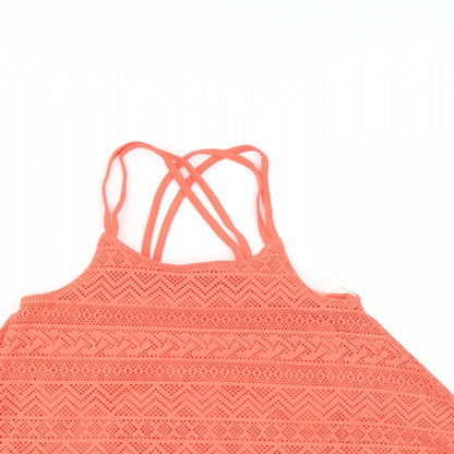 Candy Couture Girls Orange   Basic Blouse Size 9 Years