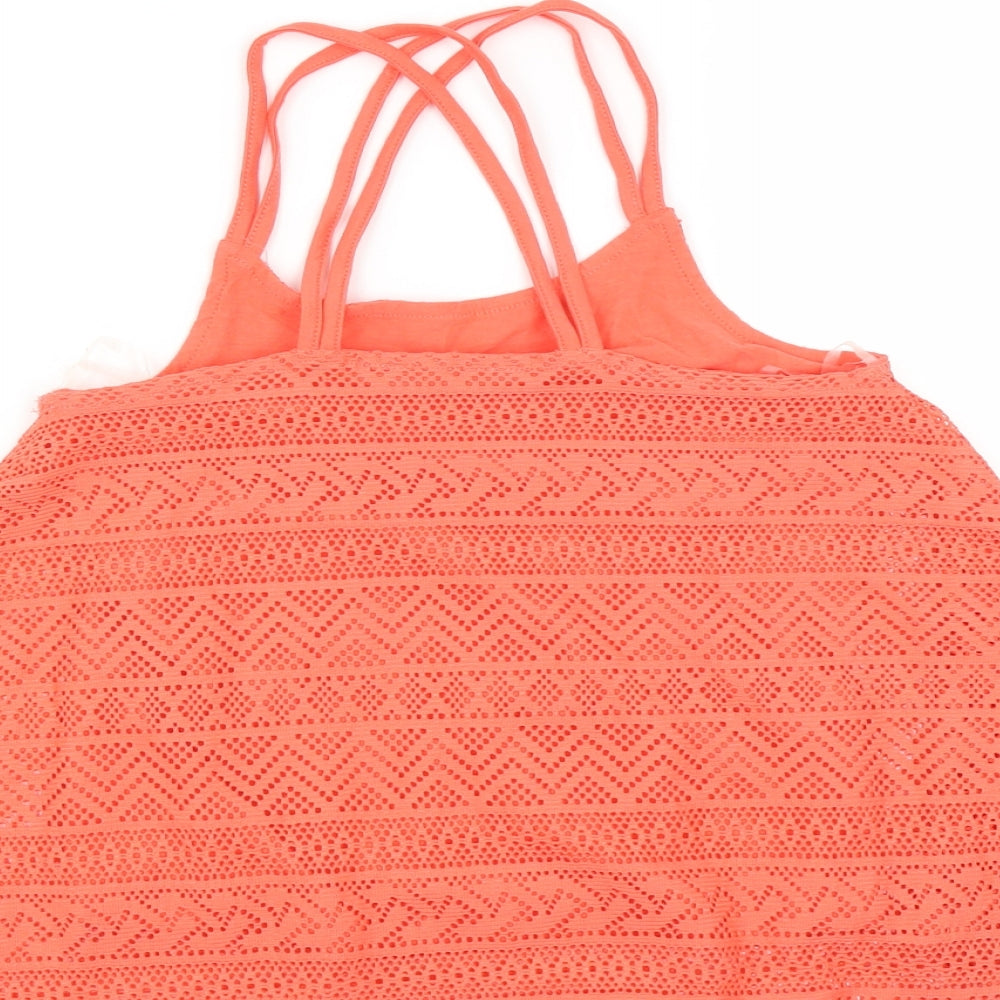 Candy Couture Girls Orange   Basic Blouse Size 9 Years