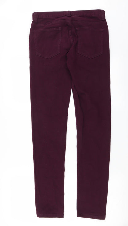 Primark Womens Purple  Denim Skinny Jeans Size 28 in L32 in