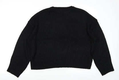 New Look Womens Black   Pullover Jumper Size L