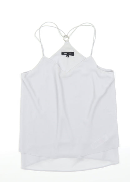 Womens UK Size 10 New Look Grey Camisole Blouse