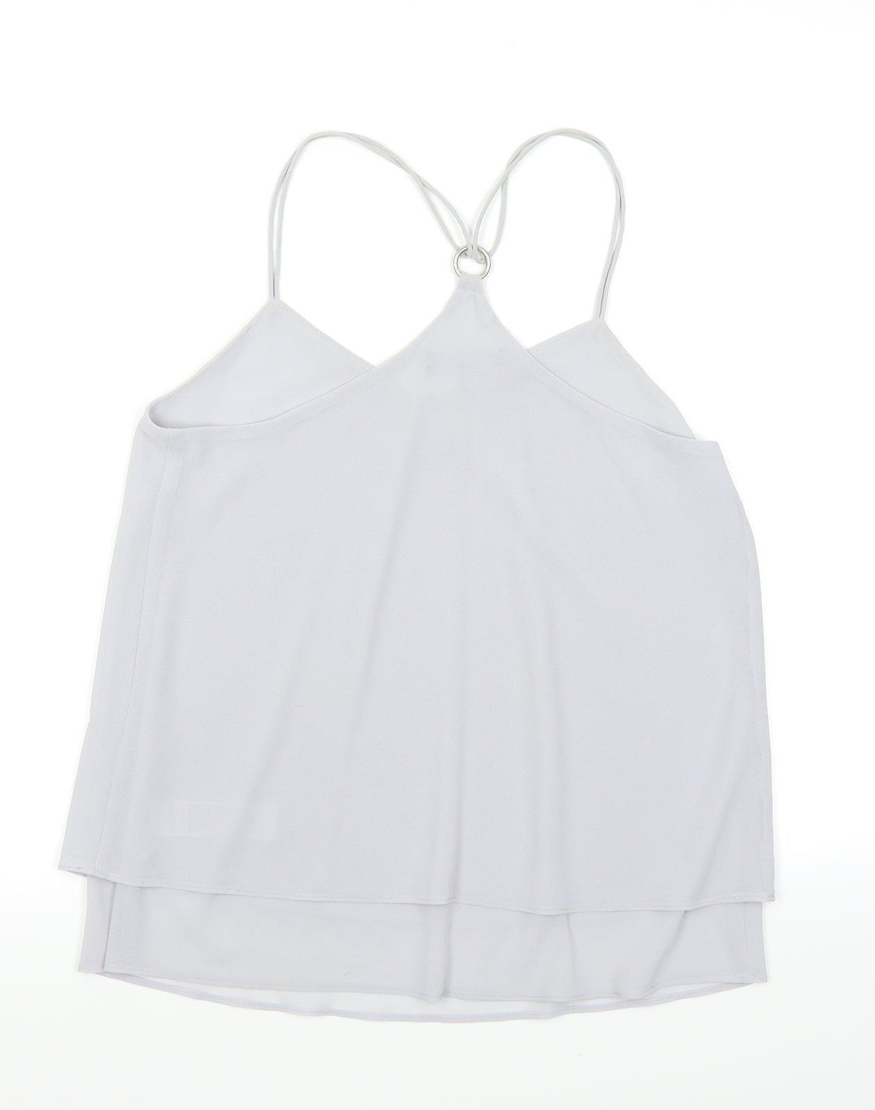 Womens UK Size 10 New Look Grey Camisole Blouse