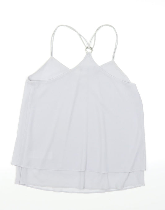Womens UK Size 10 New Look Grey Camisole Blouse