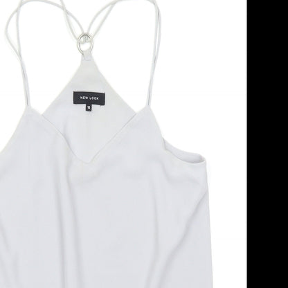 Womens UK Size 10 New Look Grey Camisole Blouse