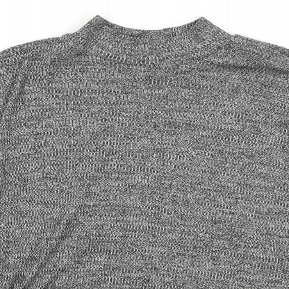 Womens UK Size S Divided Grey Basic T-Shirt