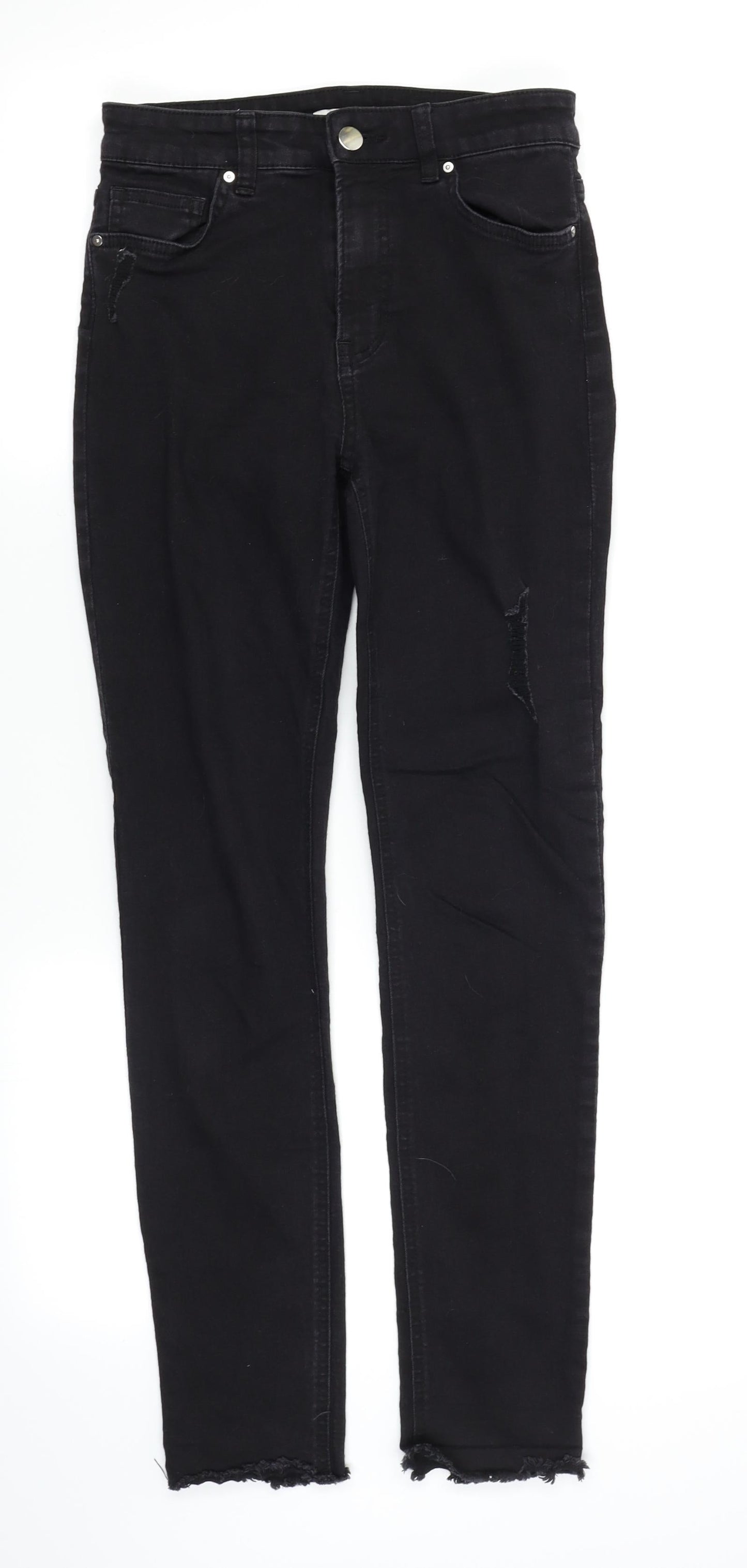 Womens UK Size 6 H&M Regular Fit Skinny Black Jeans