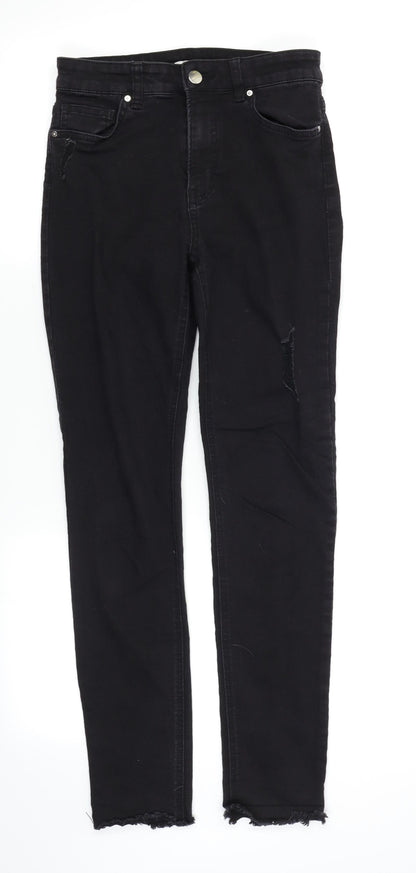 Womens UK Size 6 H&M Regular Fit Skinny Black Jeans
