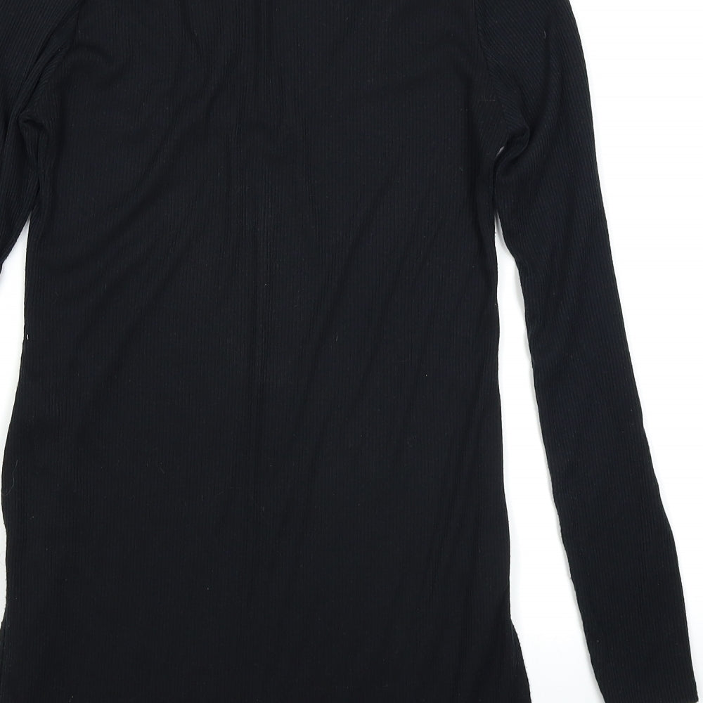 Boohoo Womens Black   Basic T-Shirt Size 10