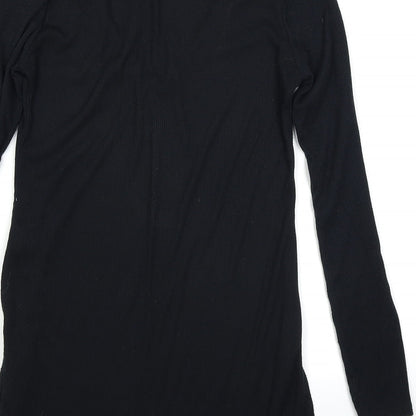 Boohoo Womens Black   Basic T-Shirt Size 10