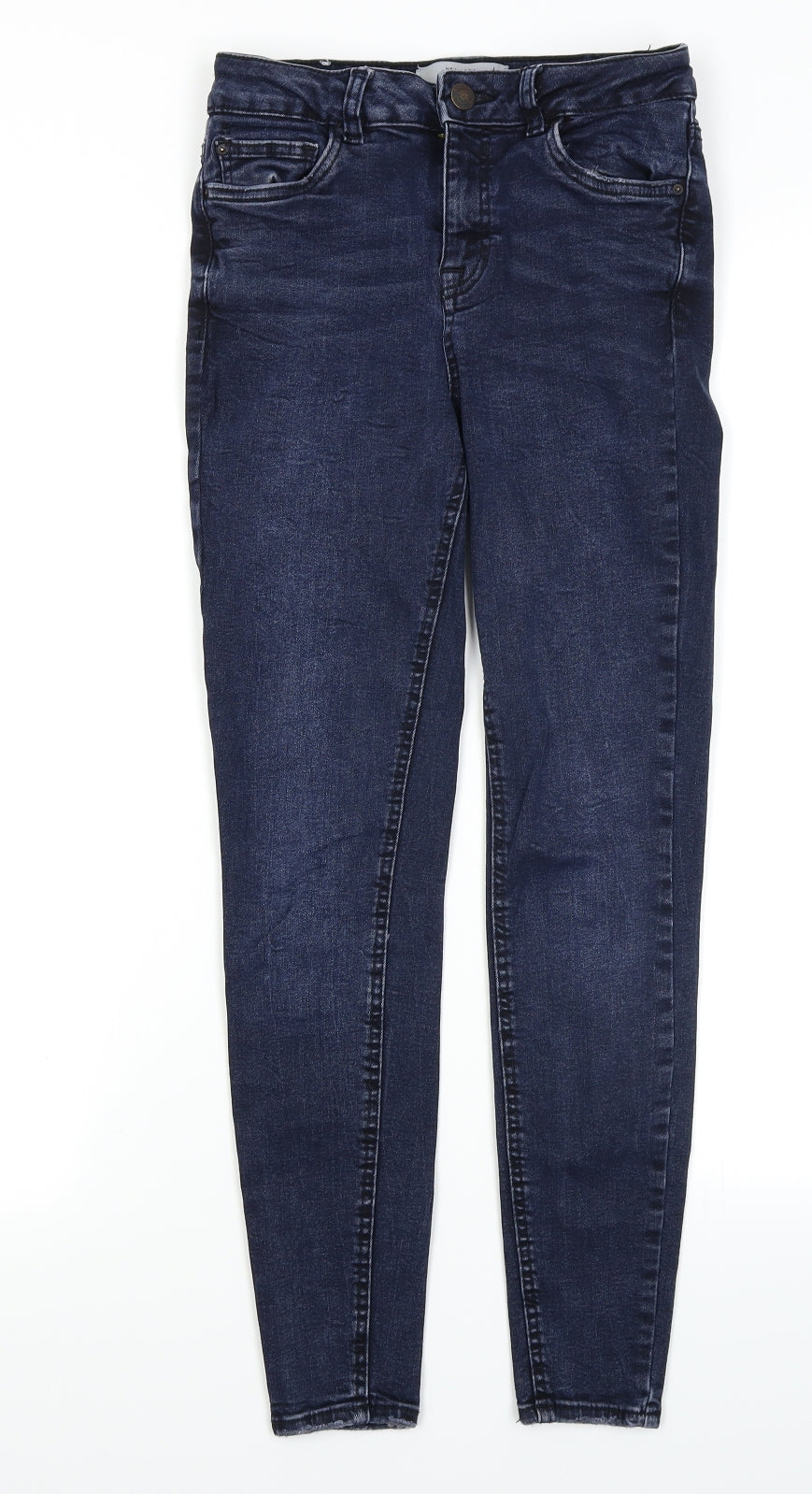 New Look Womens Blue  Denim Skinny Jeans Size 8 L25 in