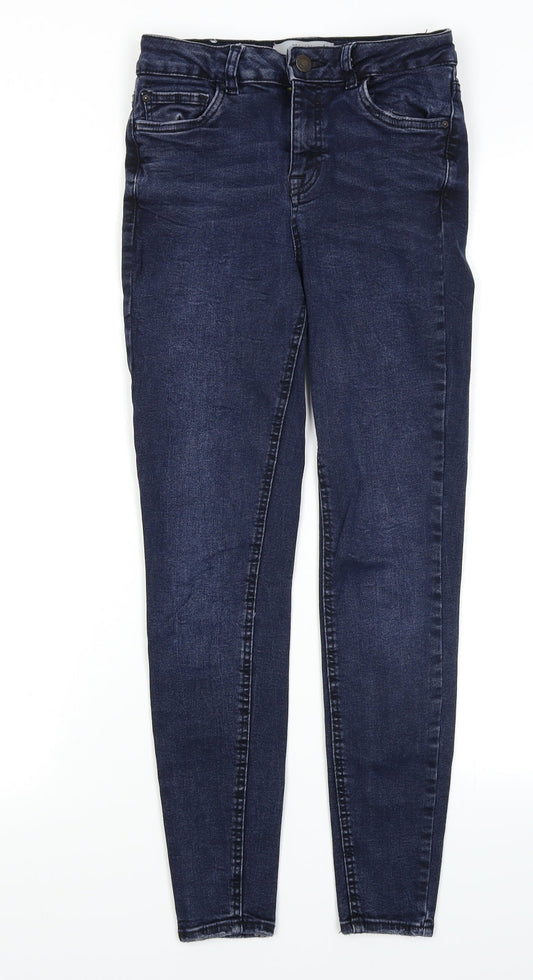 New Look Womens Blue  Denim Skinny Jeans Size 8 L25 in