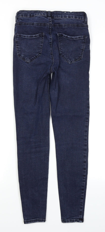New Look Womens Blue  Denim Skinny Jeans Size 8 L25 in