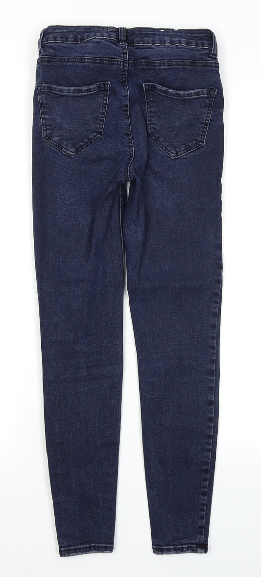 New Look Womens Blue  Denim Skinny Jeans Size 8 L25 in