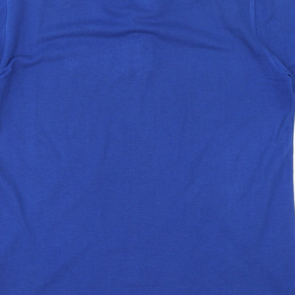 Brave Soul Mens Blue    Polo Size L