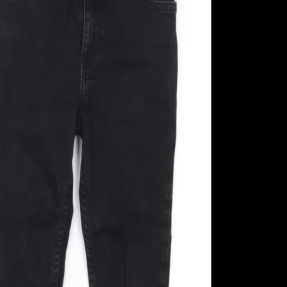 River Island Girls Black  Denim Skinny Jeans Size 7 Years
