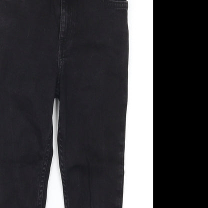River Island Girls Black  Denim Skinny Jeans Size 7 Years