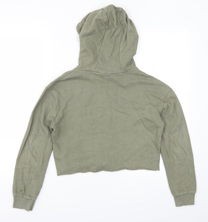 Evie Girls Green   Pullover Hoodie Size 9-10 Years  - Girld Can Do Anything