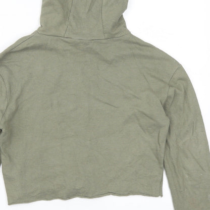 Evie Girls Green   Pullover Hoodie Size 9-10 Years  - Girld Can Do Anything