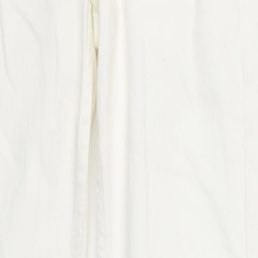 Womens UK Size 27 in Preworn Regular Fit Skinny White Jeans