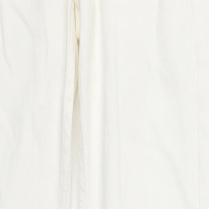 Womens UK Size 27 in Preworn Regular Fit Skinny White Jeans