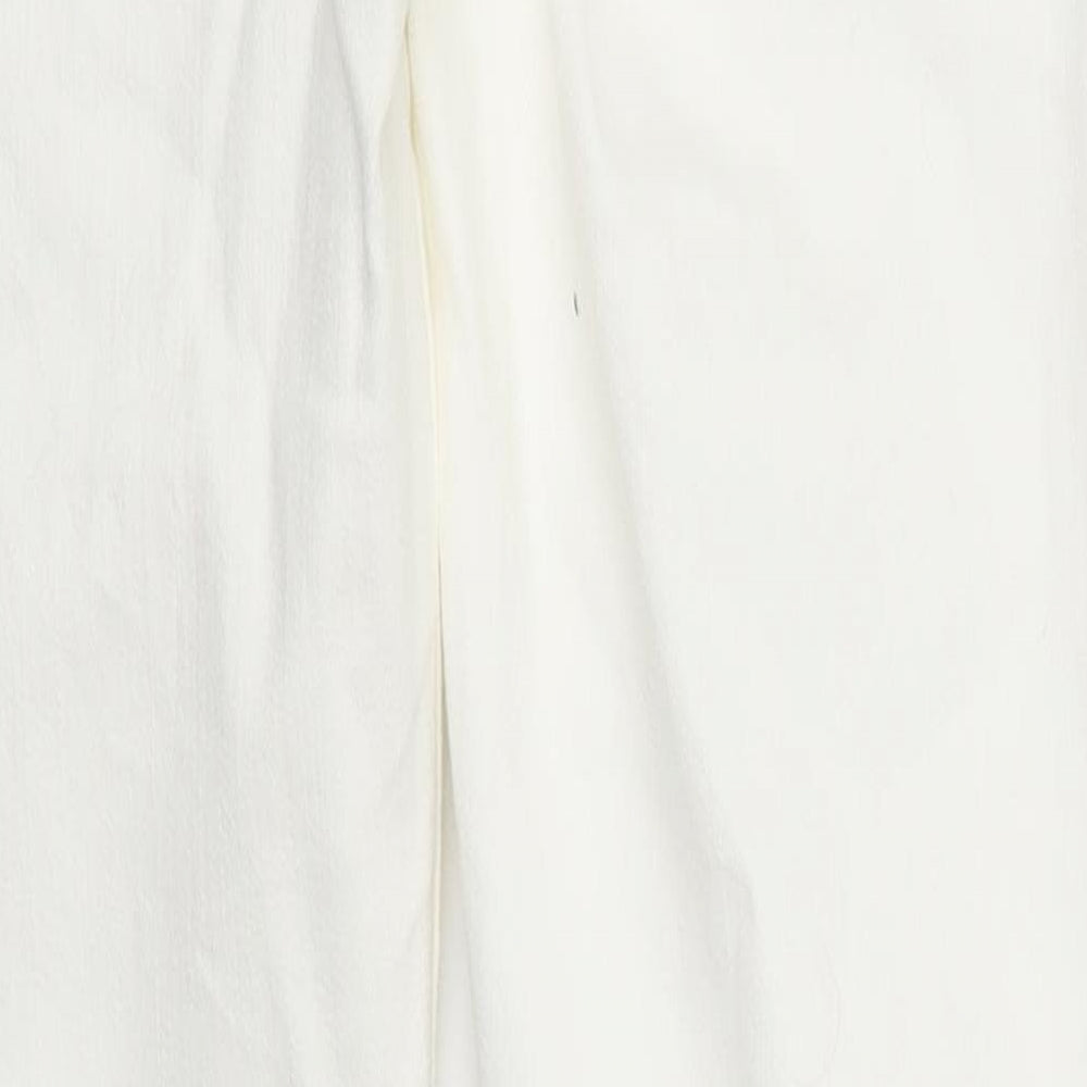 Womens UK Size 27 in Preworn Regular Fit Skinny White Jeans